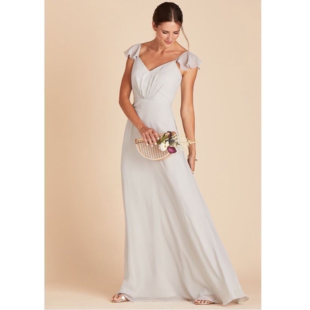 Birdy Grey Dove Grey Maxi Bridesmaids Dress